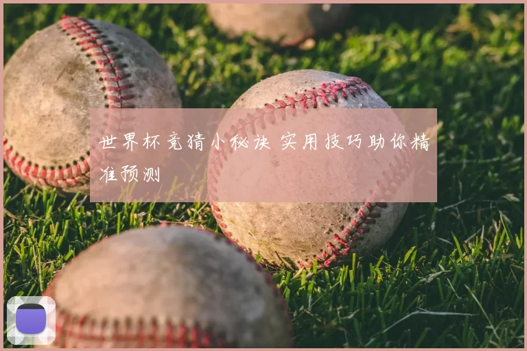 世界杯竞猜小秘诀 实用技巧助你精准预测