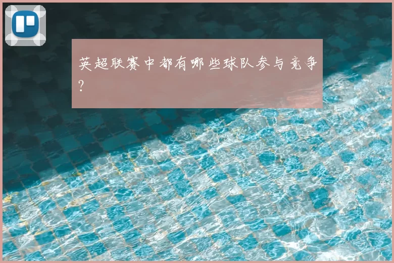 英超联赛中都有哪些球队参与竞争？