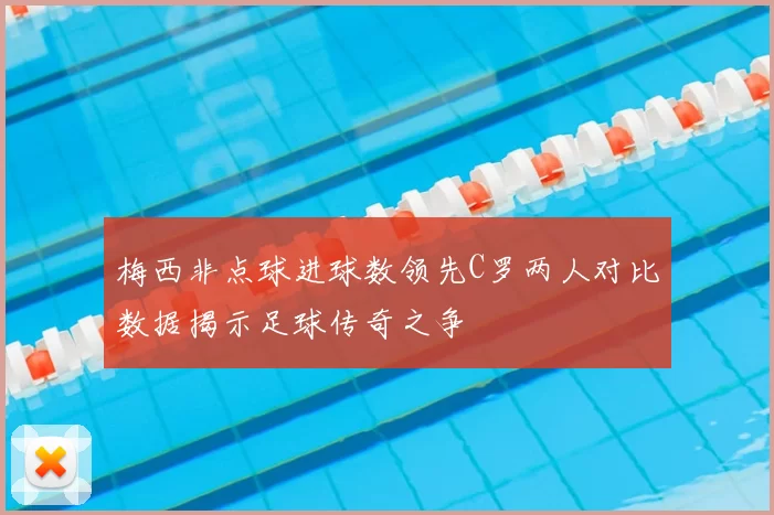 梅西非点球进球数领先C罗两人对比数据揭示足球传奇之争