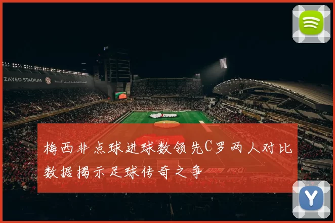 梅西非点球进球数领先C罗两人对比数据揭示足球传奇之争